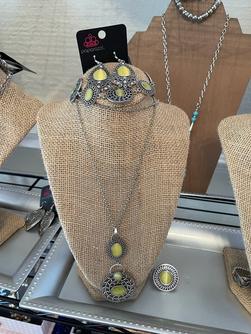 Yellow Green Jewelry Set