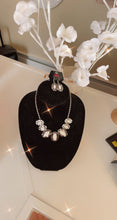 Load image into Gallery viewer, Embedded Pearls Earrings &amp; Necklace Set
